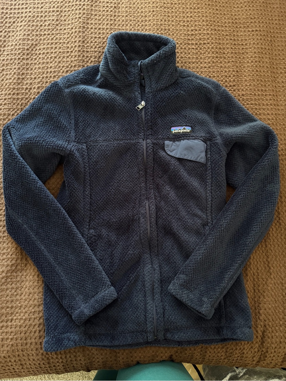 Patagonia Navy Fleece Jacket - Cozy Full-Zip